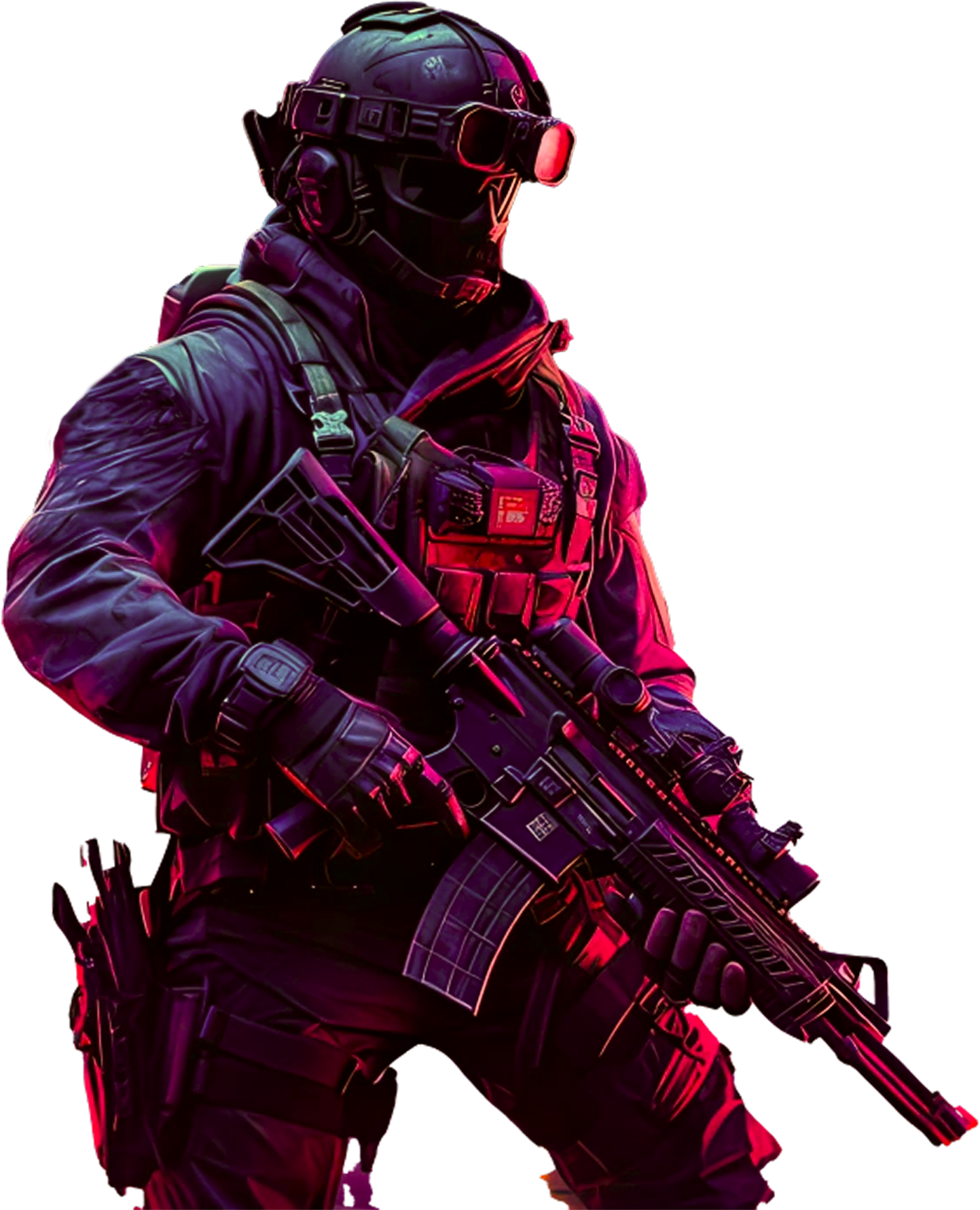 Soldat avec équippement